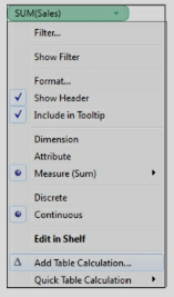How is Table calculation created?