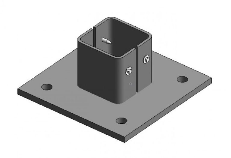 SHS-Square Baseplate - 4 hole