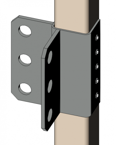 SHS-Timber Beam Cleat - LH Corner