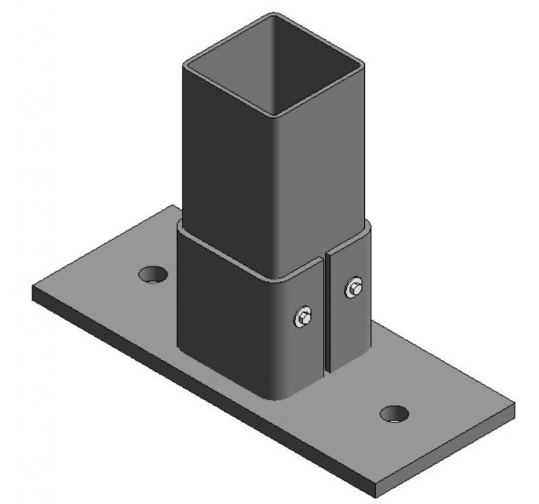 SHS-Rectangular Baseplate - 2 hole